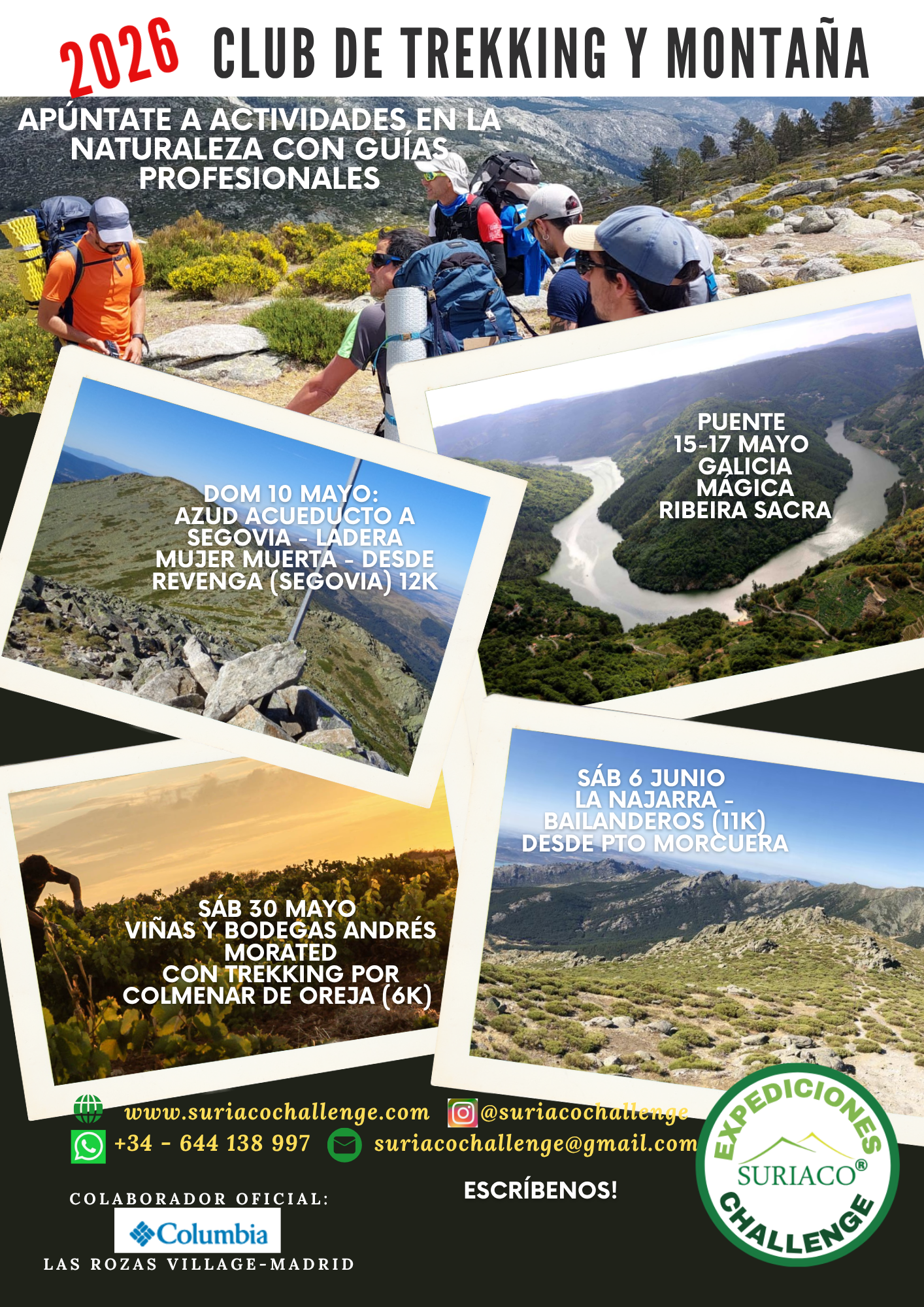 PRÓXIMAS SALIDAS MAYO-JUNIO 2026